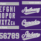 Custom Purple Gray-White Classic Style Authentic Baseball Jersey Limited