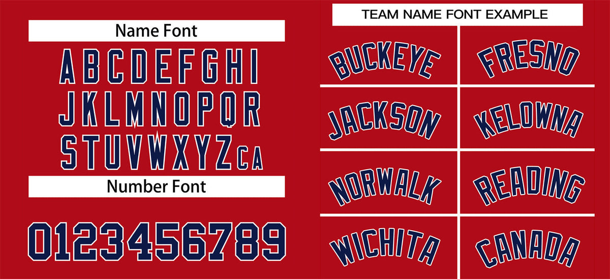Custom Red Navy-White Classic Style Authentic Baseball Jersey Limited