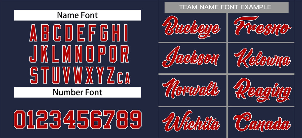 Custom Navy Red-Gray Classic Style Authentic Baseball Jersey Limited