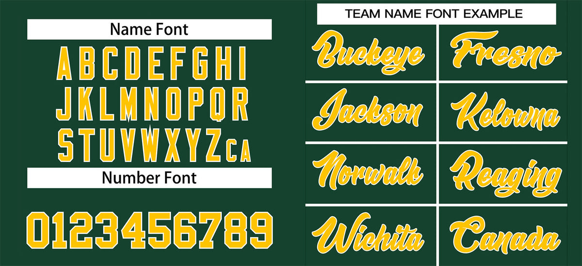 Custom Green Gold-White Classic Style Authentic Baseball Jersey Limited