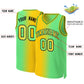 Custom Yellow Neon Green-Black Gradient Fashion Tops Basketball Jersey Limited