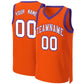 Custom Orange White-Purple Classic Tops Basketball Jersey