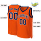 Custom Orange Navy-White Classic Tops Basketball Jersey Limited