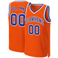 Custom Orange Royal-White Classic Tops Basketball Jersey