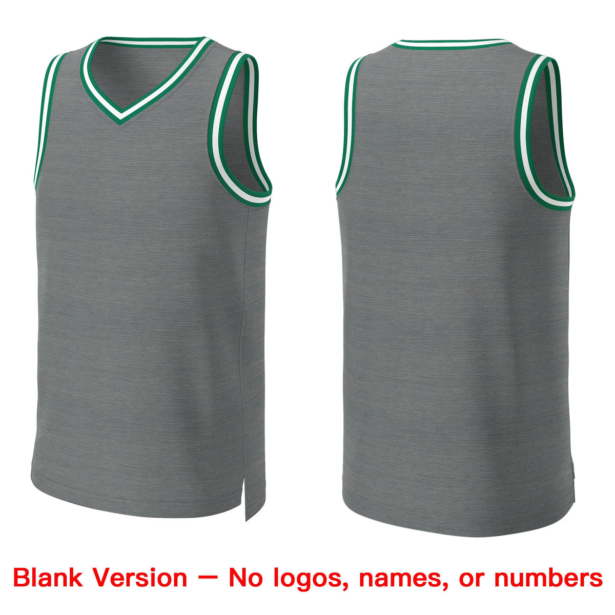Custom Dark Gray Kelly Green-White Classic Tops Basketball Jersey Limited