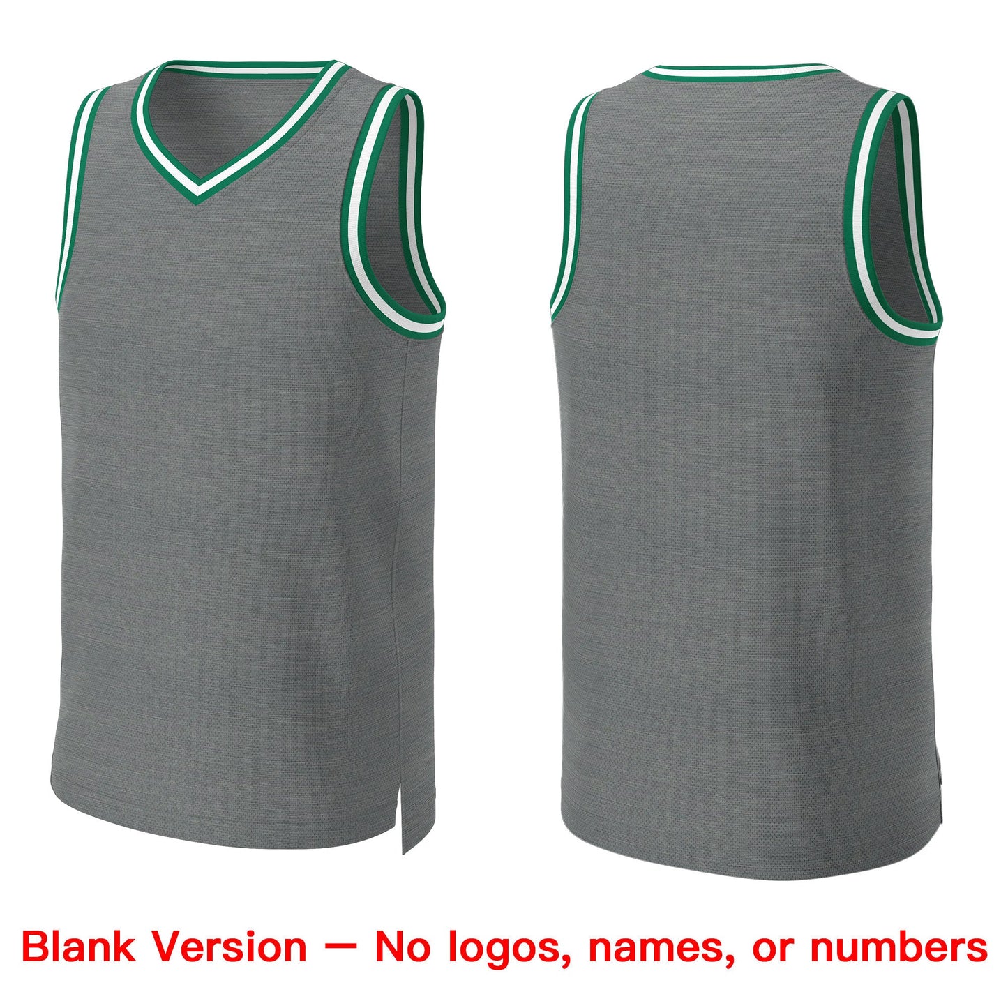 Custom Dark Gray Kelly Green-White Classic Tops Basketball Jersey Limited