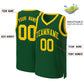 Custom Green Gold Classic Tops Basketball Jersey Limited