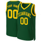 Custom Green Gold Classic Tops Basketball Jersey