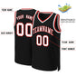 Custom Black White-Red Classic Tops Basketball Jersey Limited