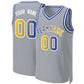 Custom Gray Royal-White Classic Gradient Fashion Tops Basketball Jersey