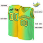 Custom Yellow Neon Green-Black Gradient Fashion Tops Basketball Jersey Limited