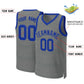 Custom Dark Gray Royal Classic Tops Basketball Jersey Limited