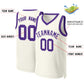 Custom Khaki Purple Classic Tops Basketball Jersey Limited