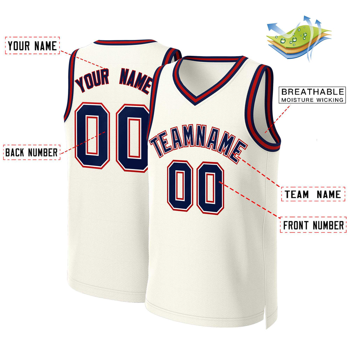 Custom Khaki Navy-White Classic Tops Basketball Jersey Limited