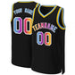 Custom Black Yellow-White Classic Gradient Fashion Tops Basketball Jersey