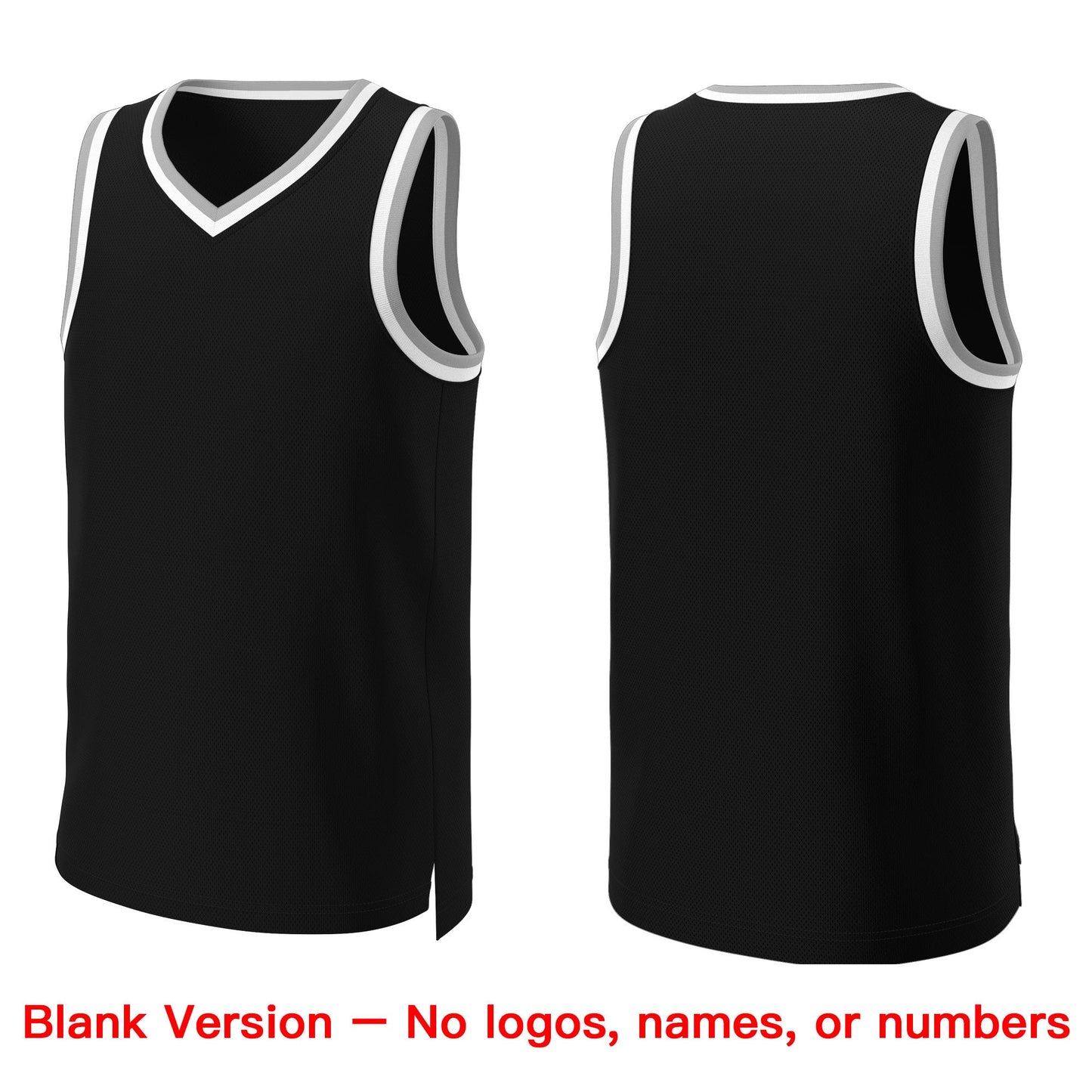 Custom Black White-Black Classic Tops Basketball Jersey Limited