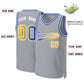 Custom Gray Royal-White Classic Gradient Fashion Tops Basketball Jersey Limited