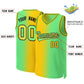 Custom Yellow Neon Green-Black Gradient Fashion Tops Basketball Jersey Limited
