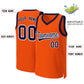 Custom Orange Navy-White Classic Tops Basketball Jersey Limited