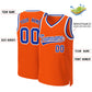 Custom Orange Royal-White Classic Tops Basketball Jersey Limited