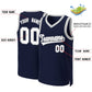 Custom Navy White-Gray Classic Tops Basketball Jersey Limited