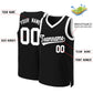 Custom Black White Classic Tops Basketball Jersey Limited