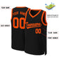 Custom Black Orange Classic Tops Basketball Jersey Limited