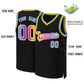 Custom Black Yellow-White Classic Gradient Fashion Tops Basketball Jersey Limited