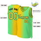 Custom Yellow Neon Green-Black Gradient Fashion Tops Basketball Jersey Limited