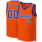Custom Orange Royal-White Classic Tops Basketball Jersey
