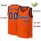 Custom Orange Navy-White Classic Tops Basketball Jersey Limited