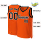 Custom Orange Black-White Classic Tops Basketball Jersey Limited