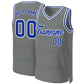 Custom Dark Gray Royal-White Classic Tops Basketball Jersey