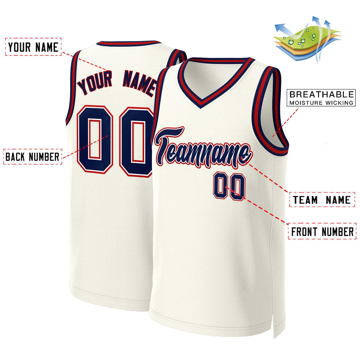 Custom Khaki Navy-White Classic Tops Basketball Jersey Limited