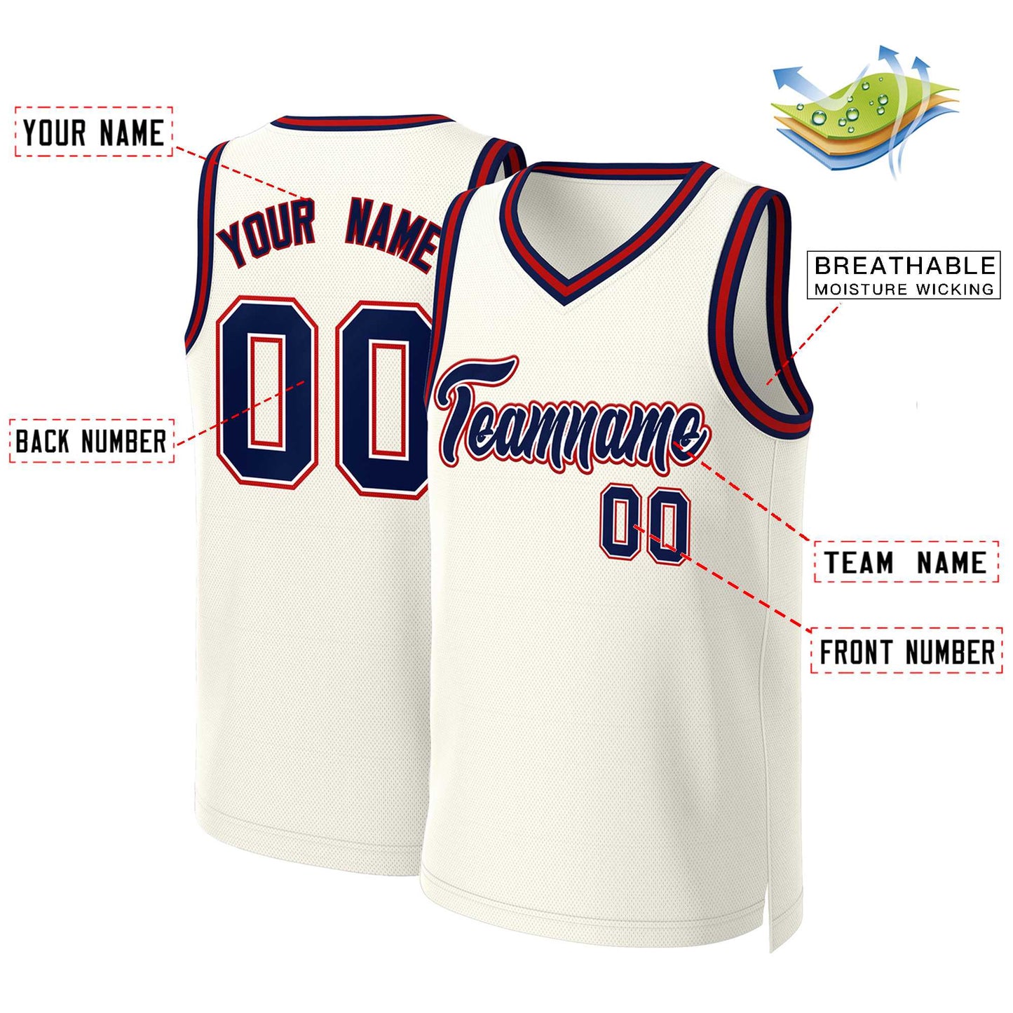 Custom Khaki Navy-White Classic Tops Basketball Jersey Limited