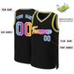 Custom Black Yellow-White Classic Gradient Fashion Tops Basketball Jersey Limited