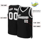 Custom Black White-Black Classic Tops Basketball Jersey Limited