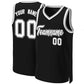 Custom Black White-Black Classic Tops Basketball Jersey