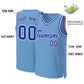 Custom Light Blue Royal-White Classic Tops Basketball Jersey Limited