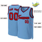 Custom Light Blue Red-Navy Classic Tops Basketball Jersey Limited