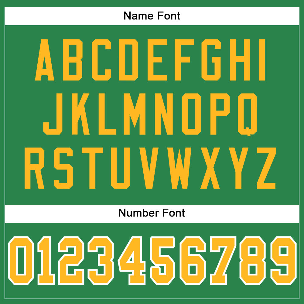 Custom Grass Green Gold-White Mesh Authentic Football Jersey Limited