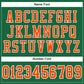 Custom Kelly Green Orange-White Mesh Authentic Football Jersey Limited