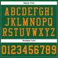 Custom Kelly Green Bay Orange Mesh Authentic Football Jersey Limited