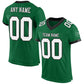 Custom Kelly Green White-Black Mesh Authentic Football Jersey Limited
