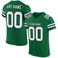 Custom Kelly Green White-Black Mesh Authentic Football Jersey Limited