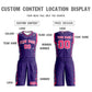 Custom Purple Pink-White Graffiti Pattern Sets Oblique Bar Basketball Jersey Limited