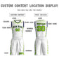 Custom White Navy-White Graffiti Pattern Sets Oblique Bar Basketball Jersey Limited