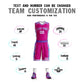 Custom Rose Pink Purple-White Graffiti Pattern Sets Lightning Basketball Jersey Limited