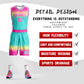Custom Rose Pink Yellow Pink-White Gradient Fashion Sets Basketball Jersey Limited