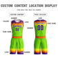 Custom Purple Orange Purple-White Gradient Fashion Sets Basketball Jersey Limited